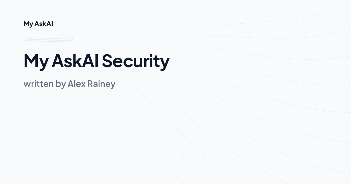 My AskAI Security