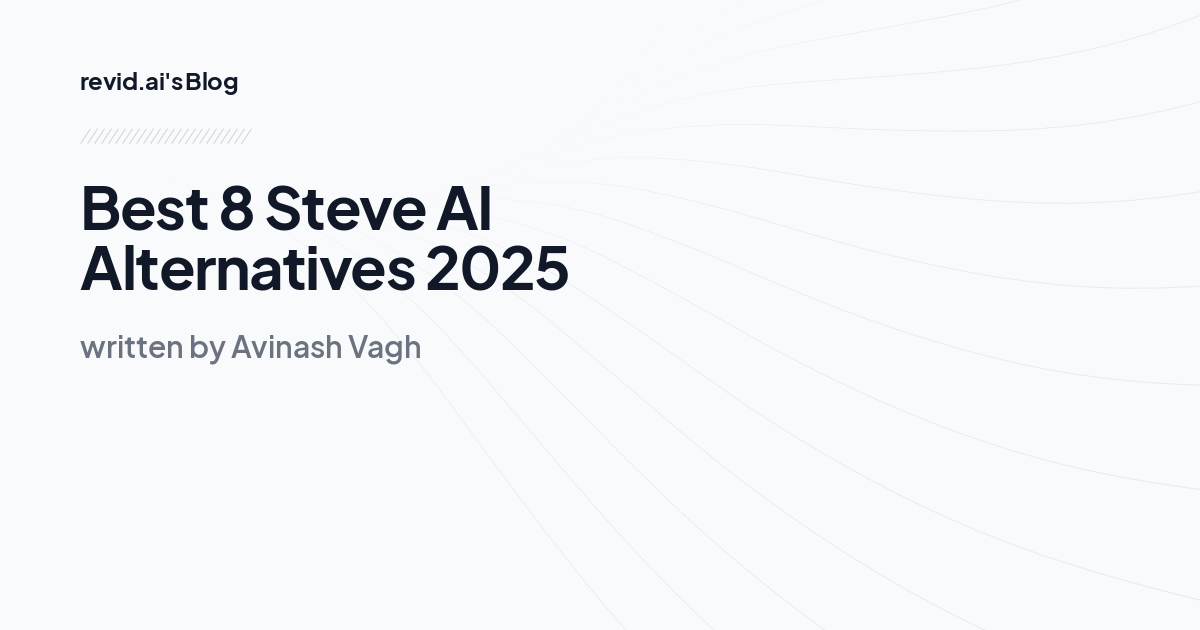 Best 8 Steve AI Alternatives 2025