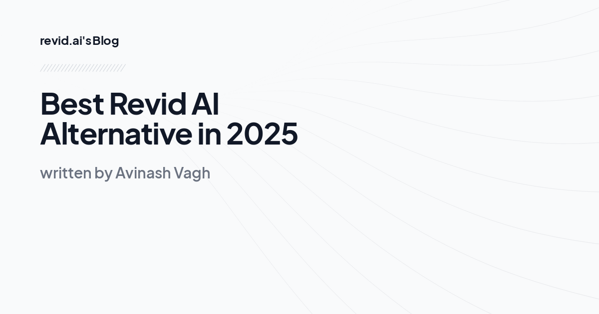 Best Revid AI Alternative in 2025