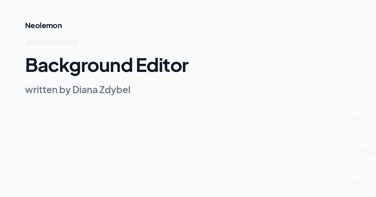 Background Editor