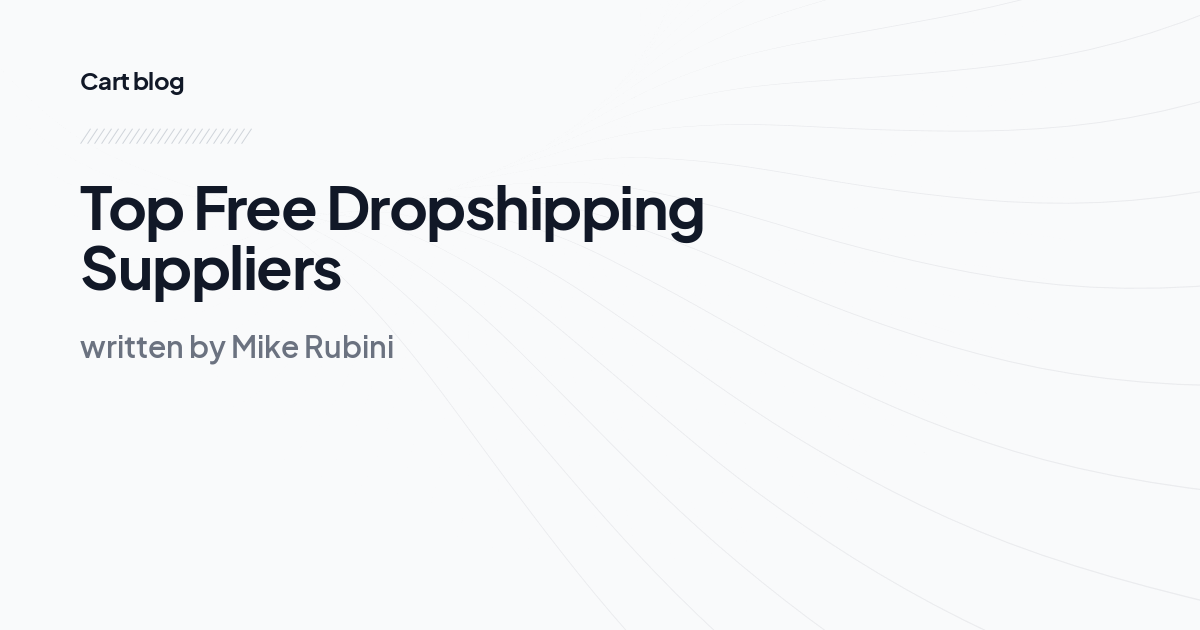 Top Free Dropshipping Suppliers