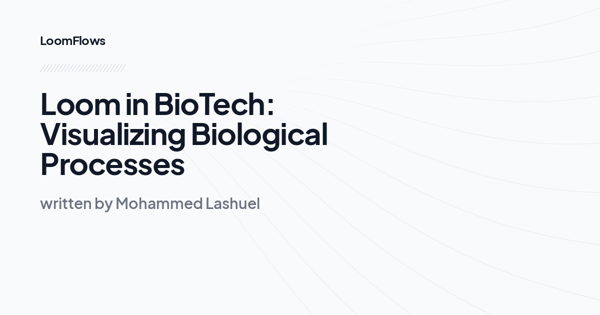 Loom in BioTech: Visualizing Biological Processes