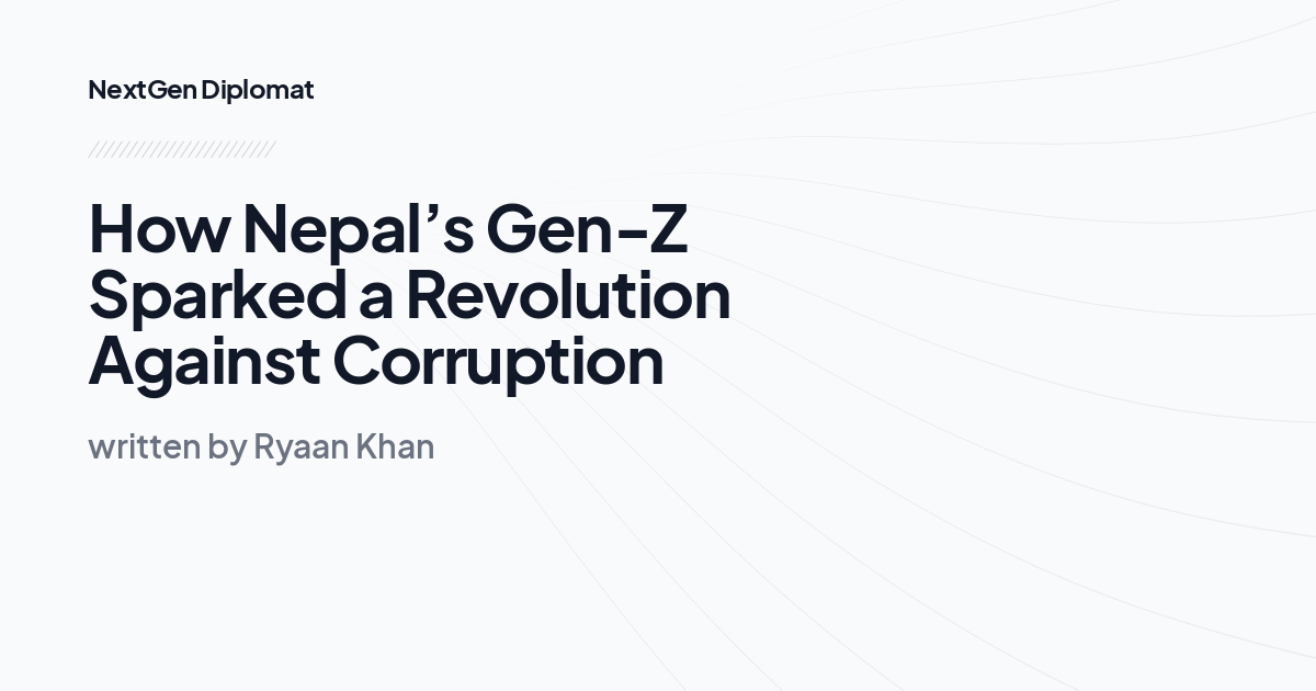 How Nepal’s Gen-Z Sparked a Revolution Against Corruption