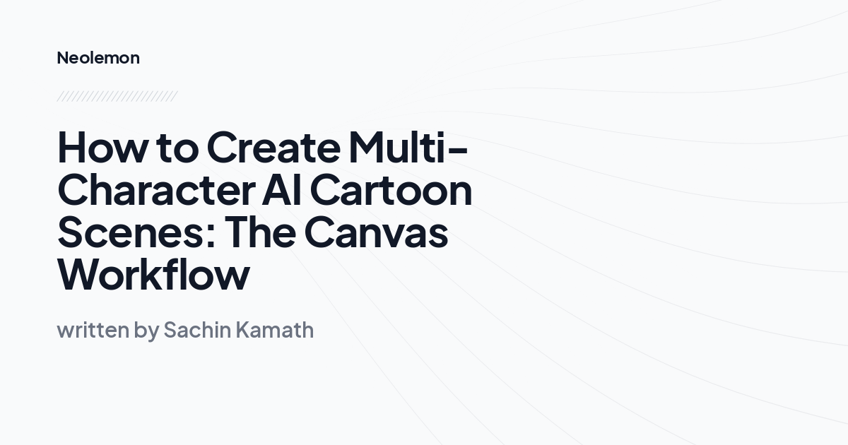 How to Create Multi-Character AI Cartoon Scenes: The Canvas Workflow