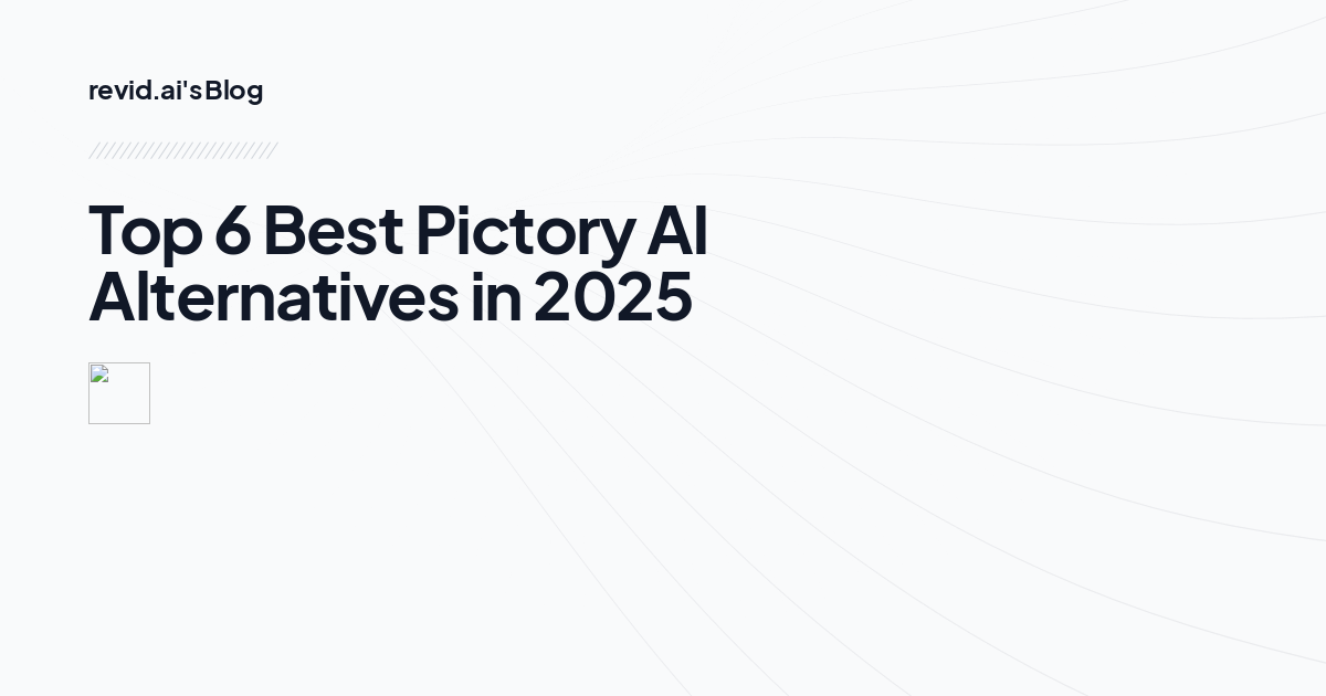 Show HN: Pictory AI Alternatives for Smarter Video Creation in 2025