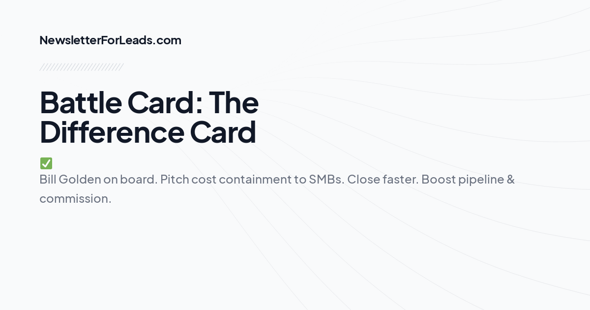 Battle Card: The Difference Card