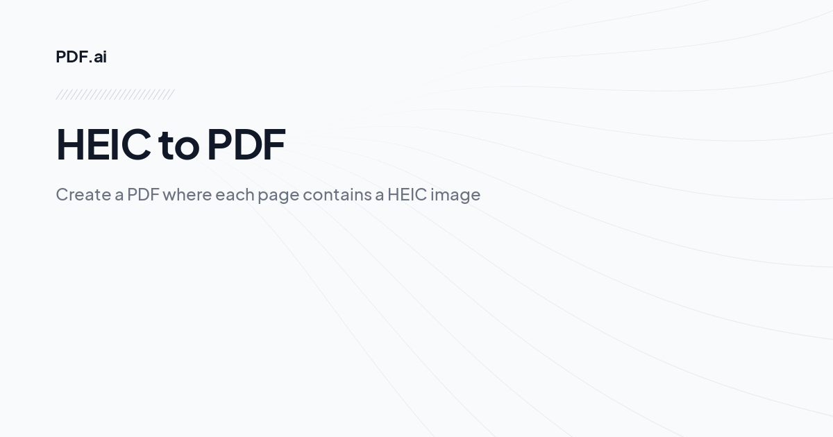 HEIC to PDF