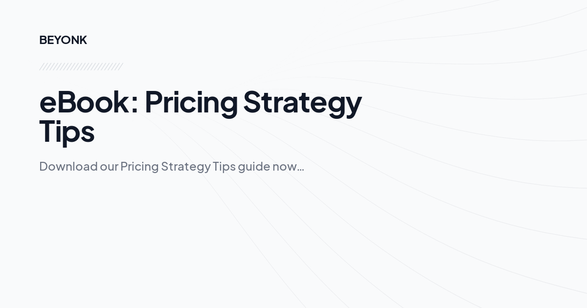 eBook Pricing Strategy Tips