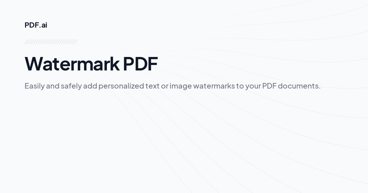 Watermark PDF