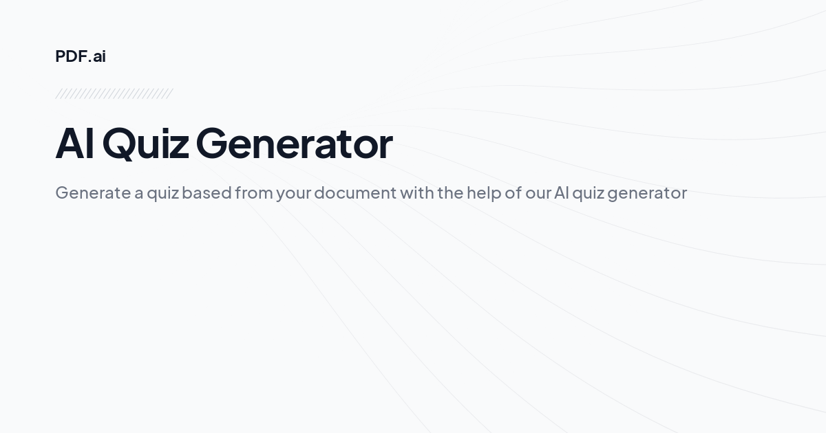 AI Quiz Generator