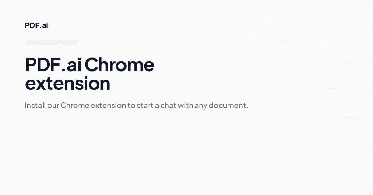 PDF.ai Chrome extension