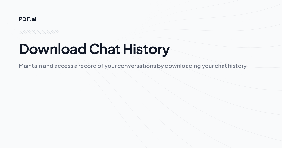 Download Chat History 