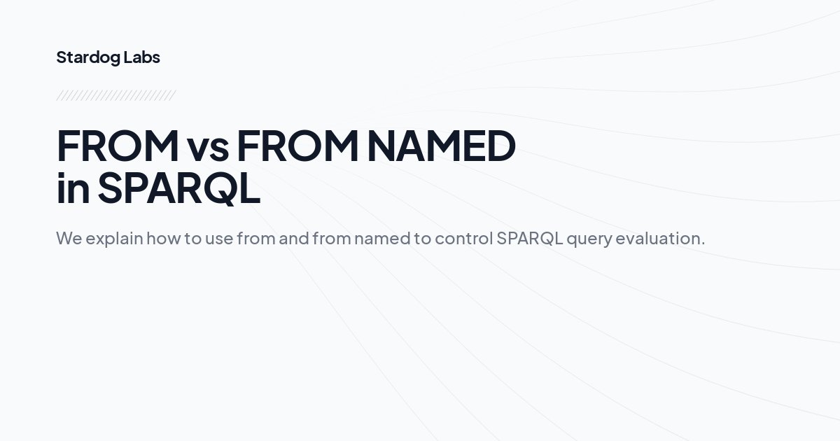 FROM vs FROM NAMED in SPARQL