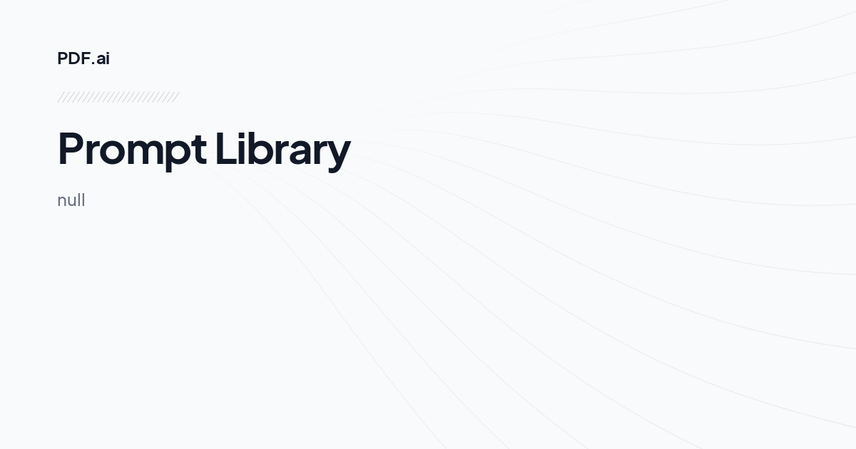 Prompt Library 