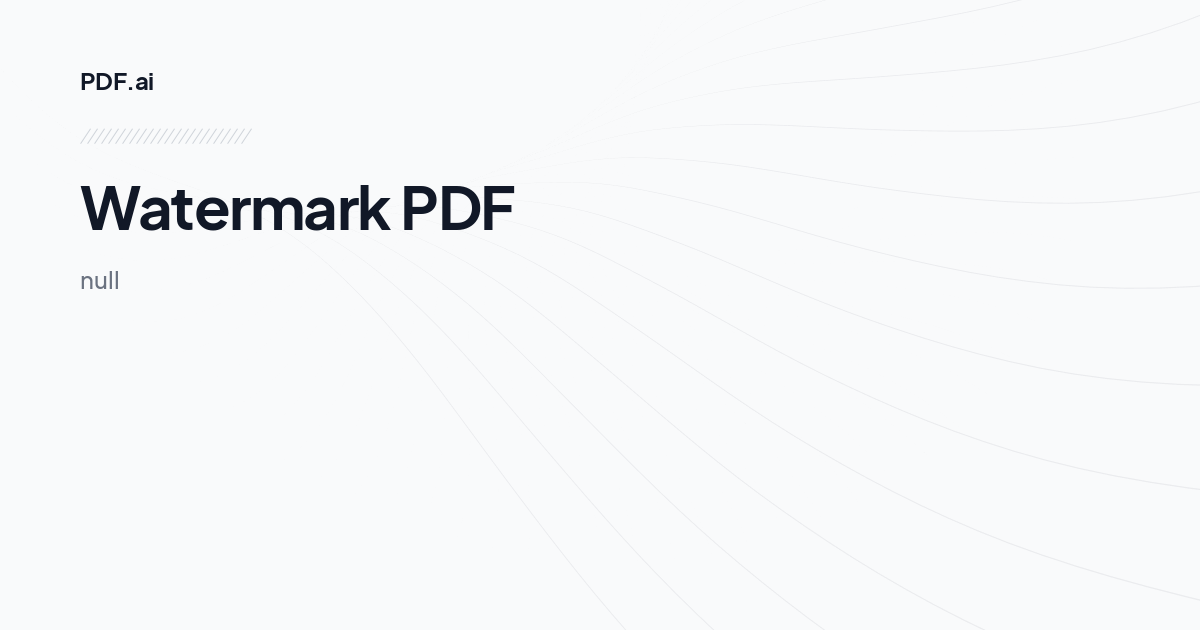 Watermark PDF