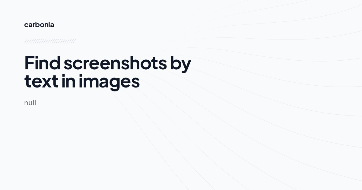 Find screenshots by text in images