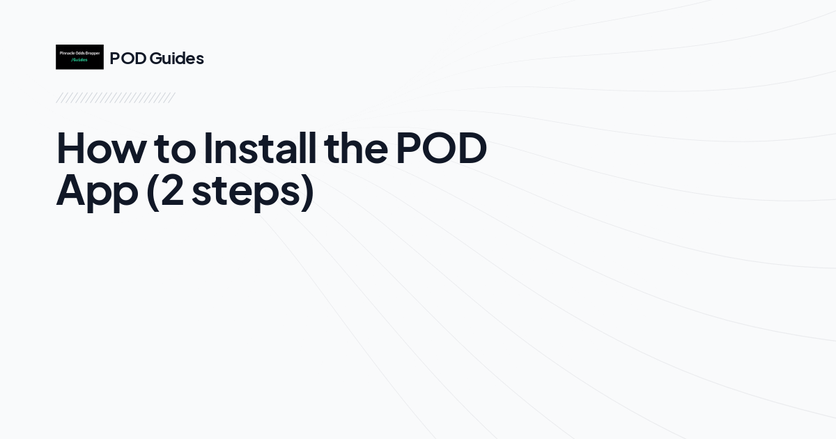 How to Install the POD App (2 steps)