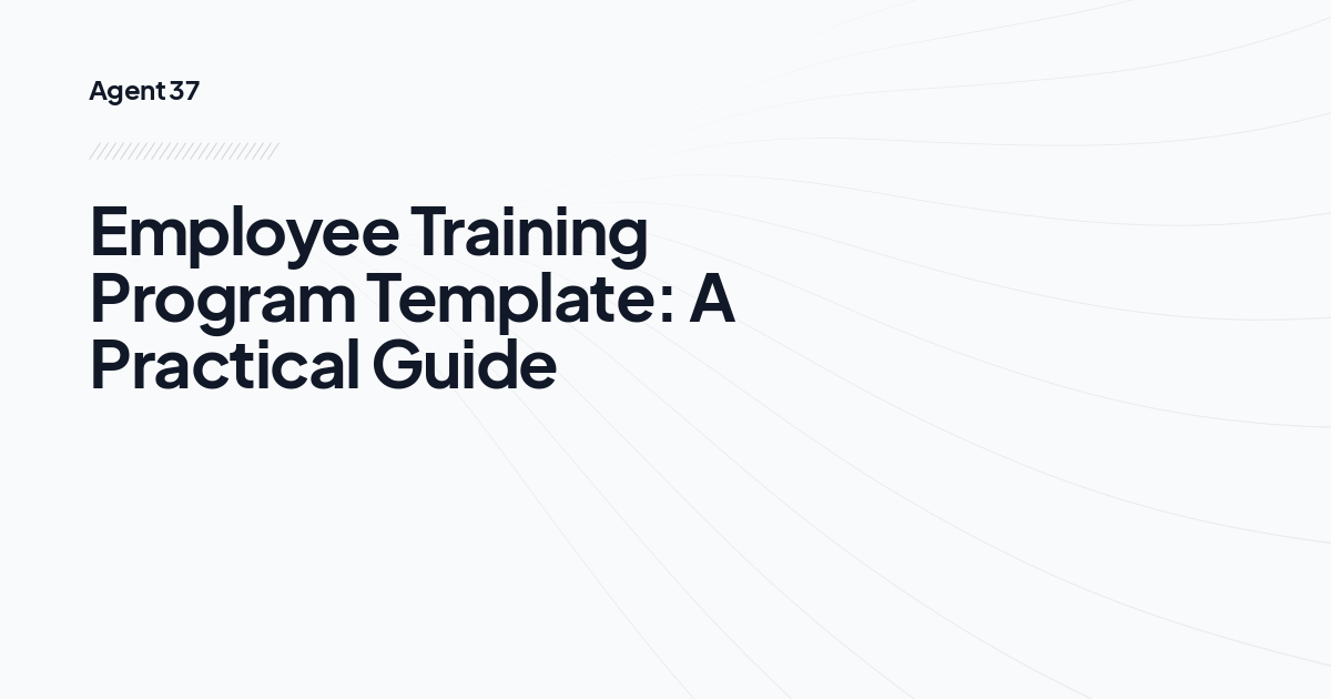 Employee Training Program Template: A Practical Guide
