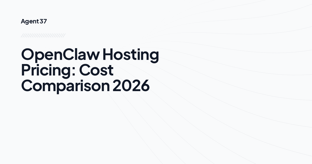 OpenClaw Hosting Pricing: Cost Comparison 2026