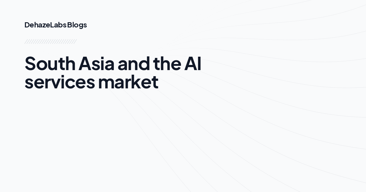 South Asia and the AI services market