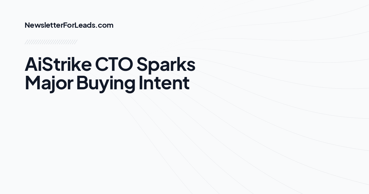 AiStrike CTO Sparks Major Buying Intent