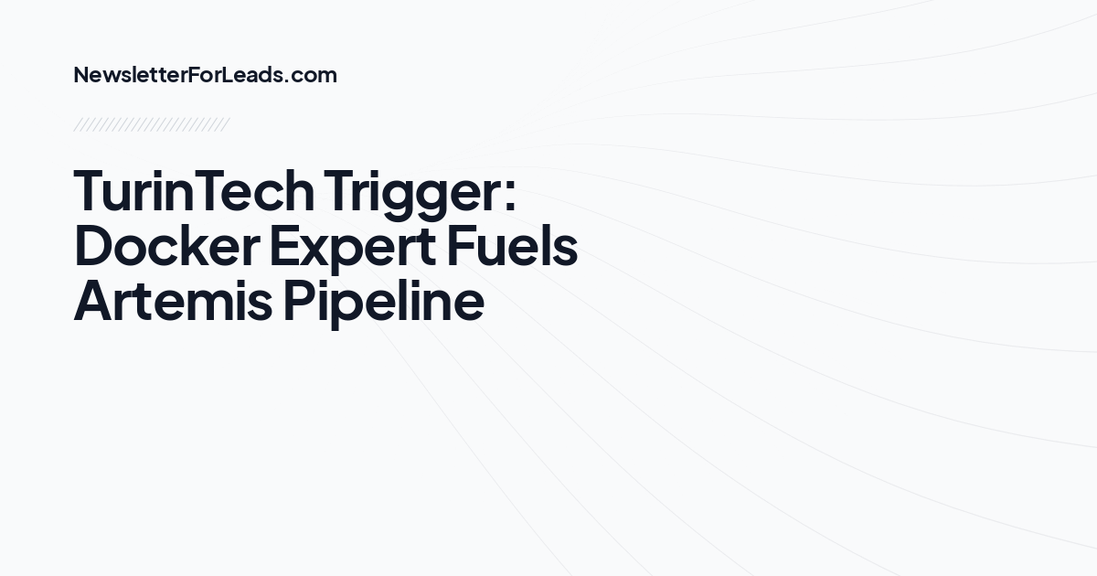 TurinTech Trigger: Docker Expert Fuels Artemis Pipeline