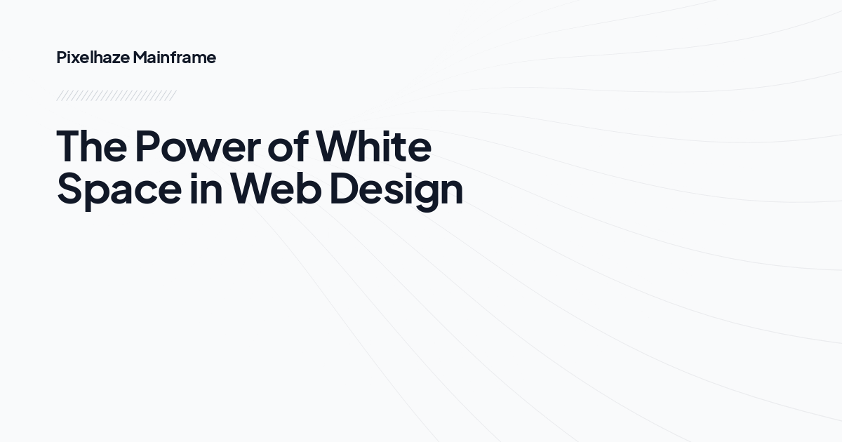 The Power of White Space in Web Design