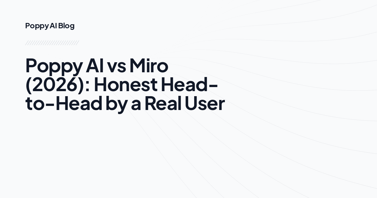 Poppy AI vs Miro (2026): Honest Head-to-Head by a Real User