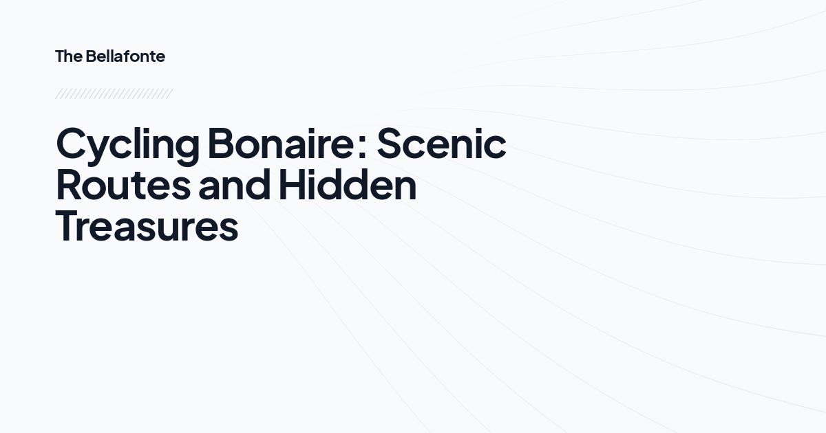 Cycling Bonaire: Scenic Routes and Hidden Treasures