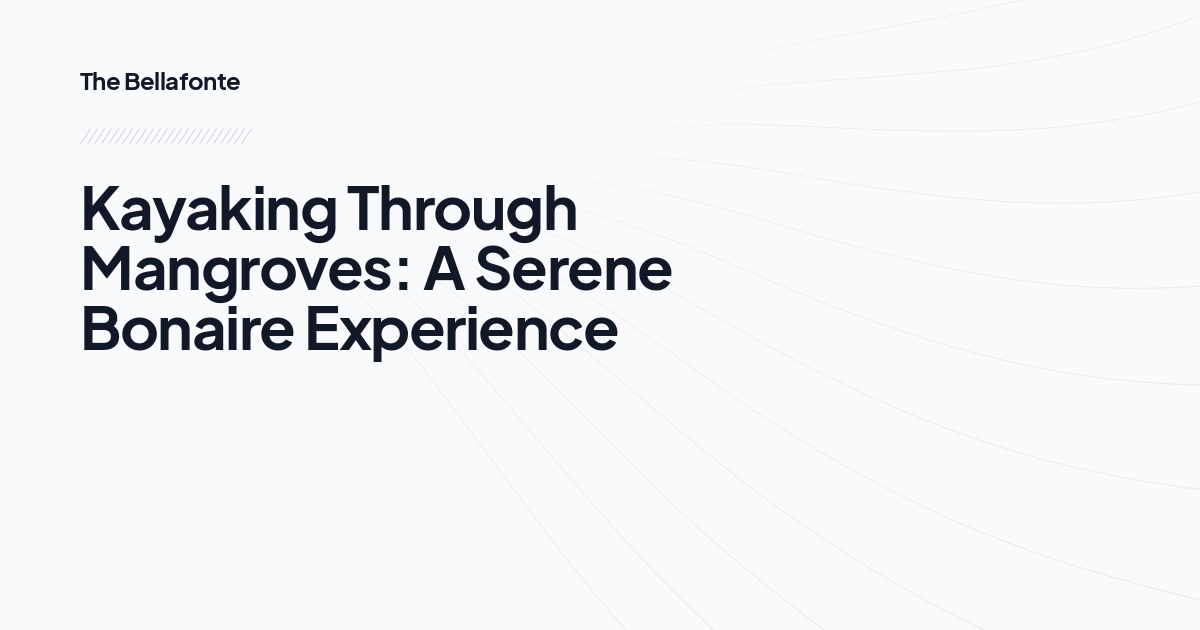 Kayaking Through Mangroves: A Serene Bonaire Experience 