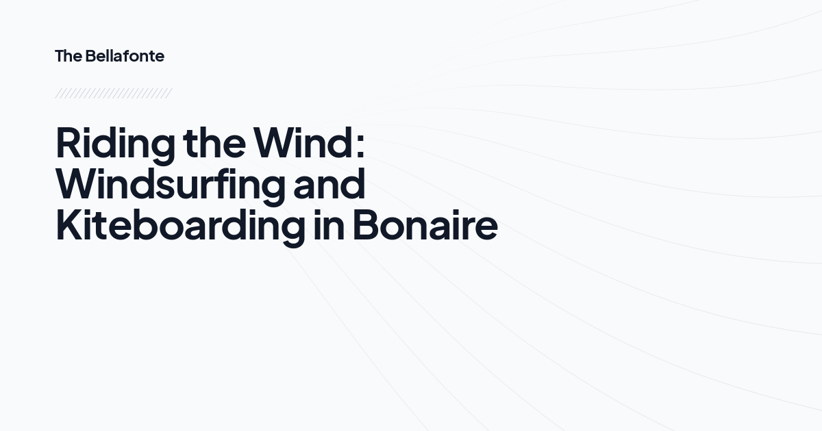 Riding the Wind: Windsurfing and Kiteboarding in Bonaire