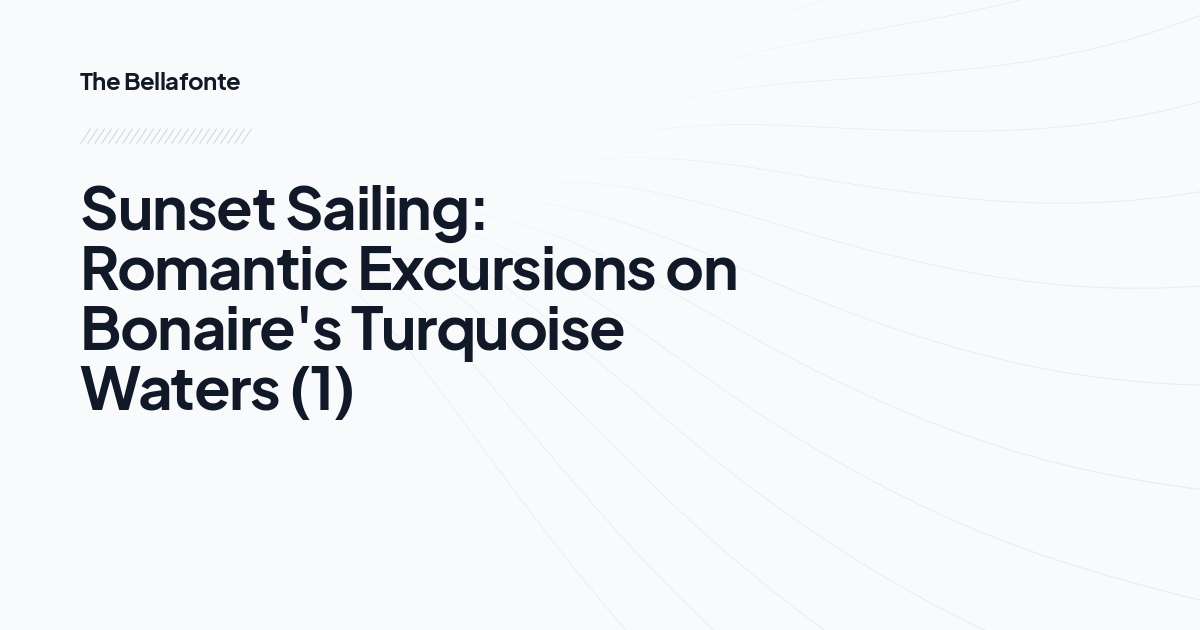 Sunset Sailing: Romantic Excursions on Bonaire's Turquoise Waters (1)
