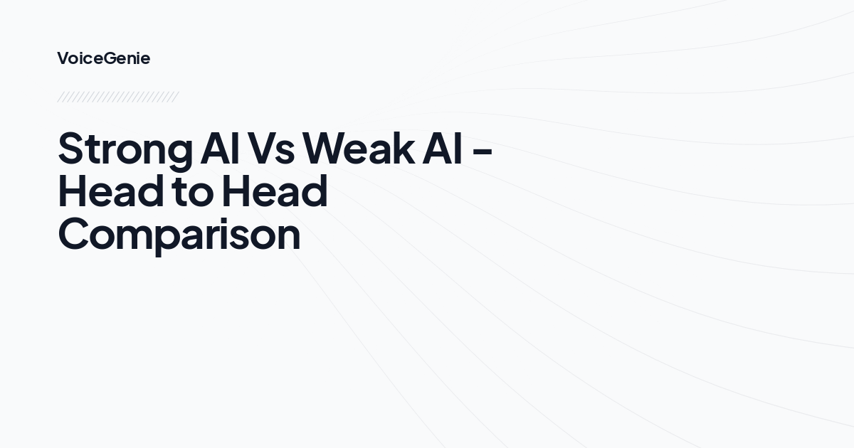 Strong AI Vs Weak AI - Head to Head Comparison