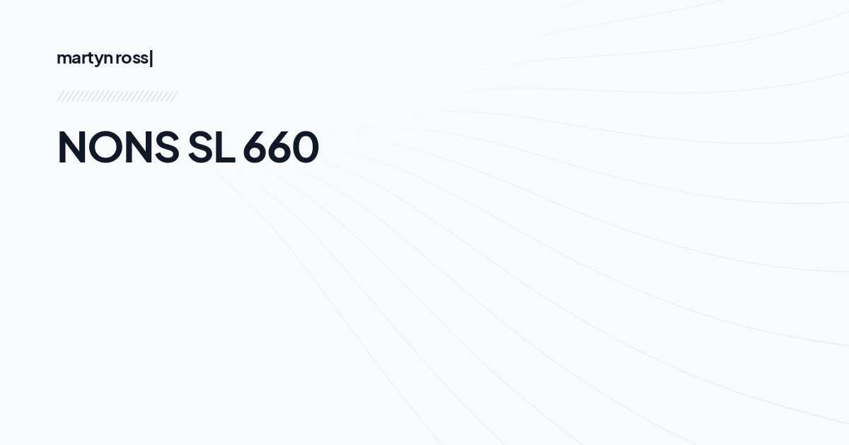 NONS SL 660
