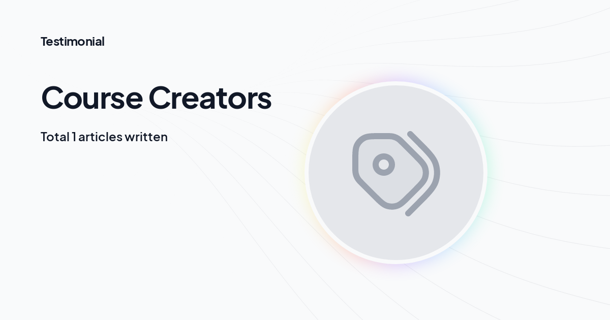 Course Creators
